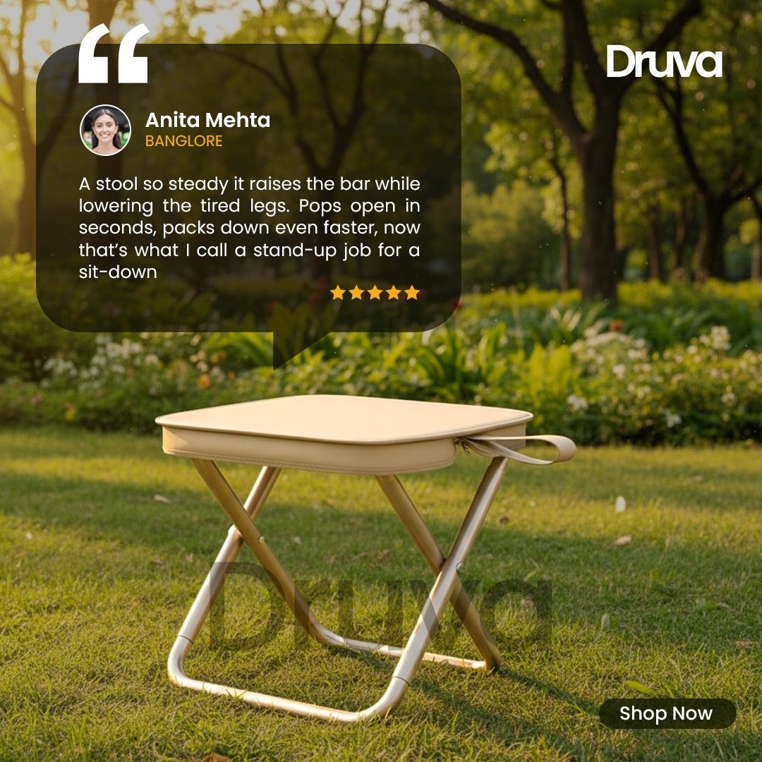 Druva™ portable foldable stool